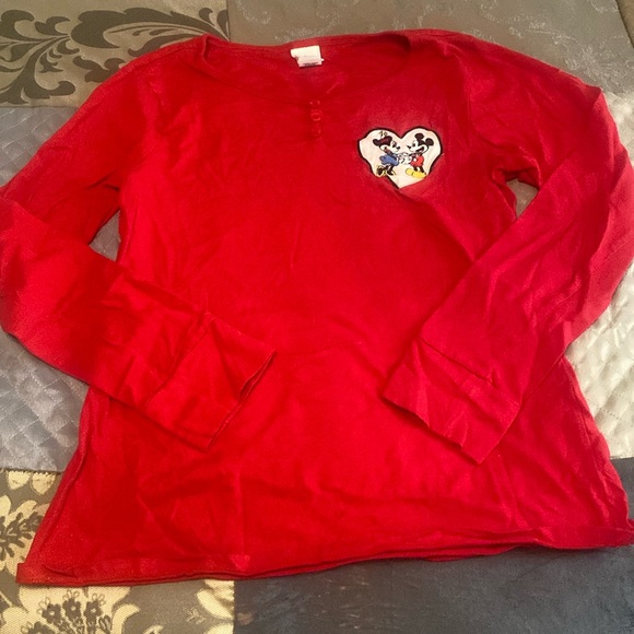 Disney Other - Vintage The Disney Store Red long sleeve pajama top